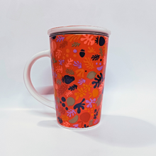 Carica l'immagine nel visualizzatore di Gallery, Tazza infusiera per tisane verde e rossa - Assapora la natura un sorso alla volta