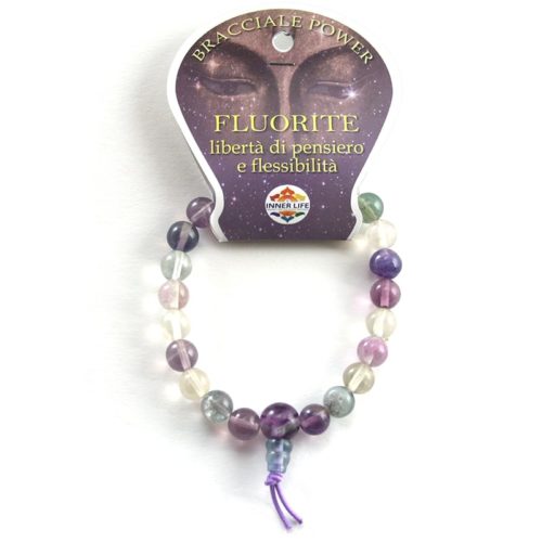 Bracciale LUXENTER In Fluorite Naturale Con Finitura Oro Giallo 18kt – Modello Diri – Pietra Dona - 2