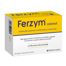 Carica l'immagine nel visualizzatore di Gallery, Integratore Ferzym Gonfiore Colonsol con probiotici, fermenti lattici ed estratti di piante per colon irritabile e disturbi di stomaco e intestino