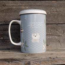 Carica l'immagine nel visualizzatore di Gallery, Tazza infusiera azzurra per tisane - Sorsi di Giappone Neavita