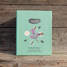 Carica l'immagine nel visualizzatore di Gallery, Tazza infusiera verde per tisane in foglia - Bee Happy Neavita