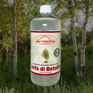 Linfa di betulla pura e italiana. Questa linfa di betulla purissima e 100% italiana è raccolta in montagna nei boschi in provincia di Torino, con pratiche di estrazione rispettose del ciclo vitale delle piante di betulla e del sottobosco