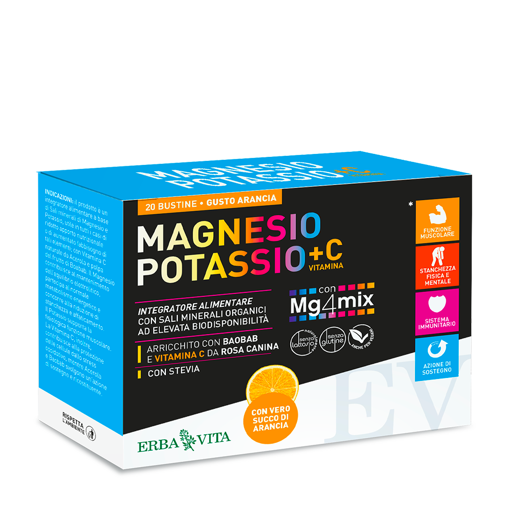 Magnesio potassio con vitamina C MgKC - Erba Vita