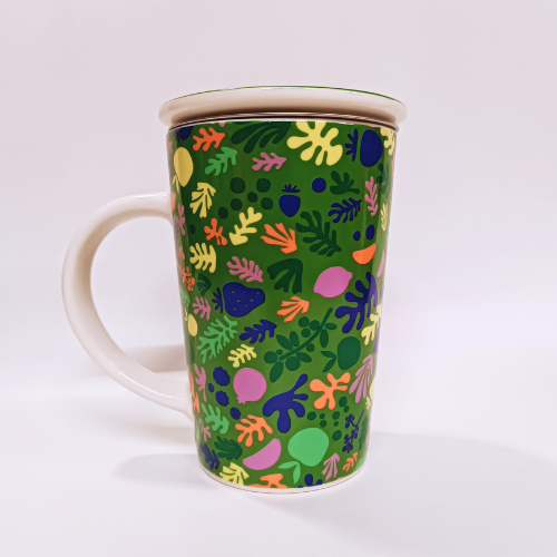 Tazza In Ceramica Premium Verde – 360 Ml – La Costa D'Avorio M'Appelle – Tazza Da Viaggio Con Interno Colorato E Finitura Opaca – Idea Regalo Francese