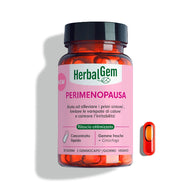 HerbalGem Gemmocaps Pre Menopausa o perimenopausa è un integratore alimentare naturale, ideato per supportare le donne durante la fase che precede la menopausa, aiutando a ridurre i disagi comuni come vampate di calore, sudorazioni notturne, ciclo mestruale discontinuo, aumento di peso e disturbi del sonno. Con una formula 100% vegetale e biologica