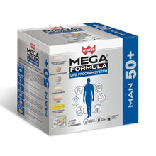 Carica l'immagine nel visualizzatore di Gallery, In una box mega formula uomo winter trovi un vero e proprio programma di integrazione alimentare studiato per sostenere il benessere generale dell'uomo dopo i 50 anni.
La confezione contiene un mese di trattamento, composto da 30 bustine con dosi giornaliere già suddivise per: multivitaminico con antiossidante, benessere prostata, ossa e capelli, omega 3 e per le funzioni cognitive
