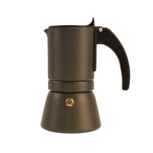 Carica l'immagine nel visualizzatore di Gallery, Royal MokArgento moka in metalceramica agli ioni di argento certificata zero cessioni nikel. Questa moka è antibatterica e anti muffa, resiste alla corrosione, e garantisce nessuna cessione da parte di alluminio ed è nikel free
