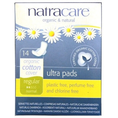 Assorbenti naturali e biologici Natural ultra pads Regular con ali - Natracare