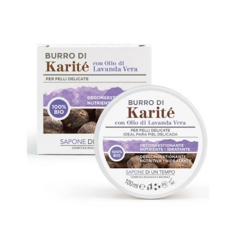 Burro di Karitè con olio di lavanda vera - Sapone di un Tempo cosmetica biologica e naturale