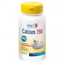 Carica l&#39;immagine nel visualizzatore di Gallery, Calcium 750 integratore di calcio - LongLife
