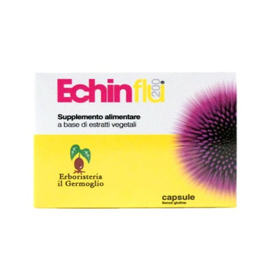 Echinflu 200 capsule è un integratore alimentare a base di Andrographis, Uncaria, Echinacea utili per favorire le naturali difese dell'organismo e per la funzionalità delle vie respiratorie; inoltre contiene Spirulina utile per la sua azione di sostengo e ricostituente