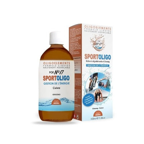 Oligoelementi Sportoligo POE 17 Ginseng, rame, magnesio, ferro, potassio, fosforo - Bioligo