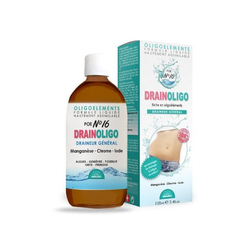 Oligoelementi POE 16 Drainoligo drenante, manganese, cromo, iodio - Bioligo