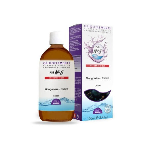 Oligoelementi POE 5 Ribes Nero, manganese, rame, fosforo - Bioligo