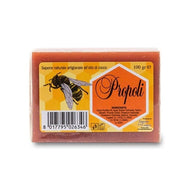 Saponetta naturale artigianale da 100 grammi a base di olio di cocco con propoli ad azione purificante per la pelle, anche la più sensibile