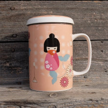 Carica l&#39;immagine nel visualizzatore di Gallery, Tazza infusiera rosa per tisane - Sorsi di Giappone Neavita
