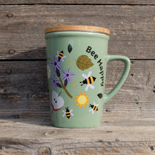 Carica l&#39;immagine nel visualizzatore di Gallery, Tazza infusiera verde per tisane in foglia - Bee Happy Neavita
