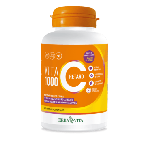 Vitamina C 1000 retard a lento rilascio - Erba Vita