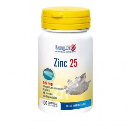 Zinc 25 integratore di Zinco - LongLife
